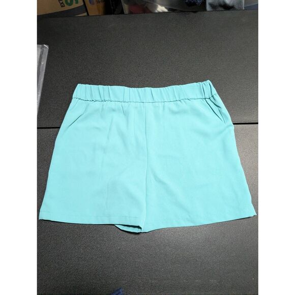 Blue Sol Solid Teal/Blue Pull-On Shorts Women's Medium - Picture 4 of 6